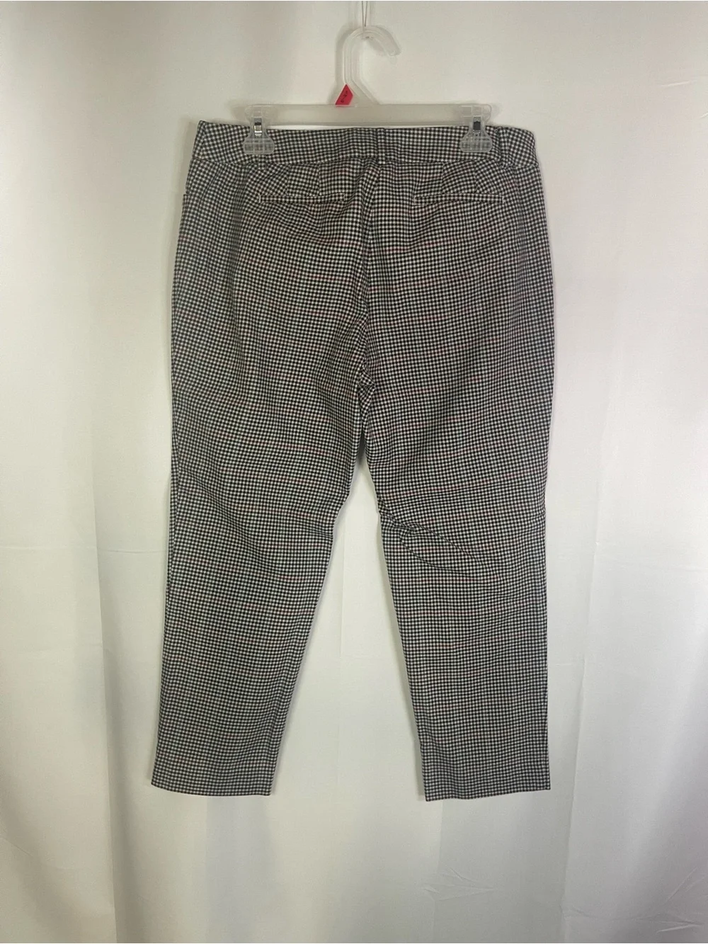 Talbots Black and White Cropped Houndstooth Ankle Pants - Picture 6 of 8